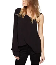 Sanctuary Clothing Womens Solid One Shoulder Blouse