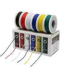 Stranded Wire Kit 22 Gauge 6 Colors 26.2Feet Each Electrical Wire 22AWG PVC Wire