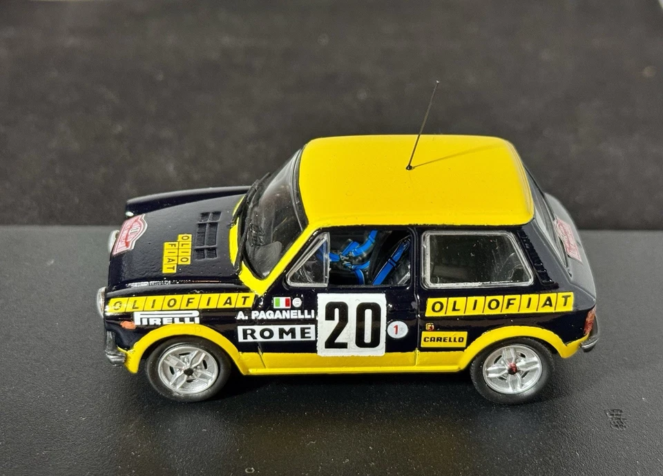AUTOBIANCHI A112 ABARTH #20 A.PAGANELLI- N.RUSSO RALLYE MONTE CARLO 1976 1:43 - Immagine 2 di 4