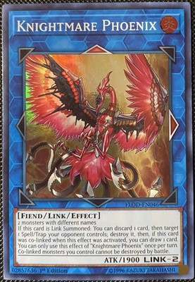 Knightmare Phoenix FLOD-EN046 Flames of Destruction 1st Edition - Yugioh Card | eBay Knightmare Phoenix FLOD-EN046 Flames of Destruction 1st Edition - Yugioh Card | eBay