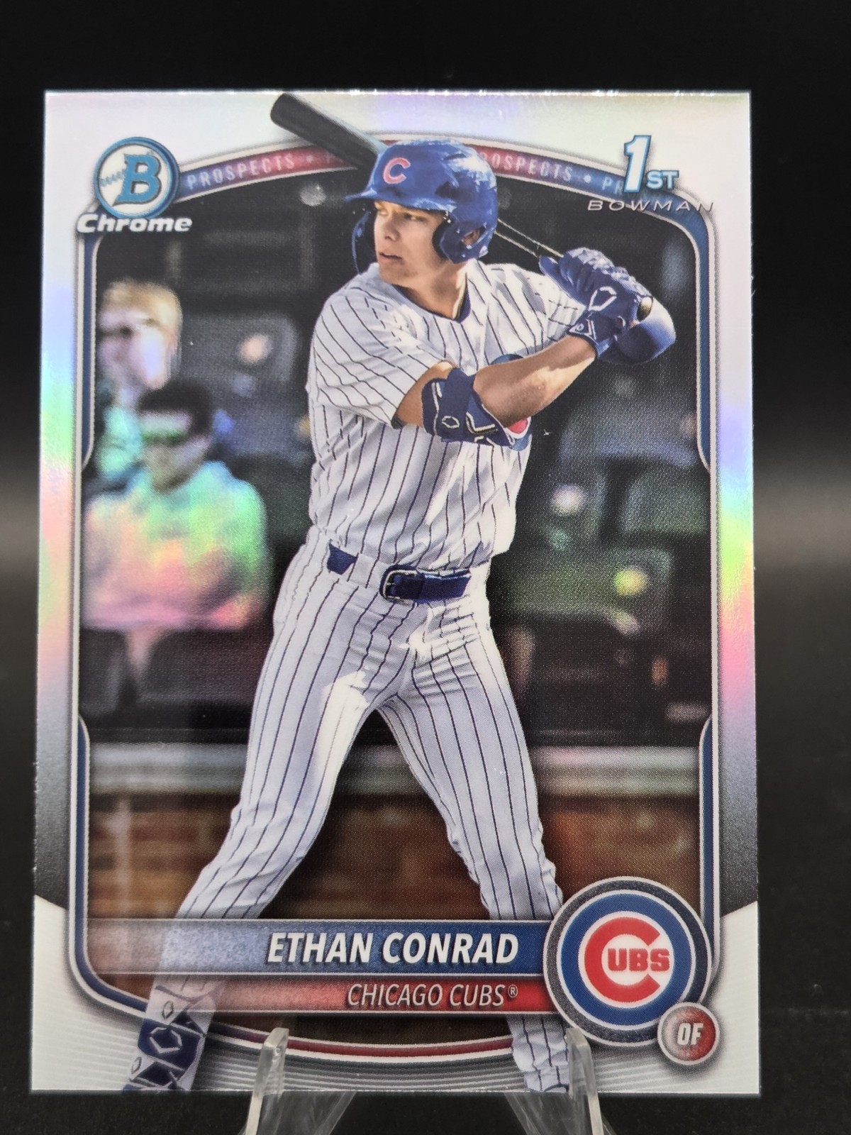 Ethan Conrad 2025 Bowman Chrome Draft 1st Refractor Cubs BDC-17 A6