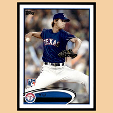 Yu Darvish Rookie #660 2012 Topps Texas Rangers Baseball Card MLB NM. rookie card picture