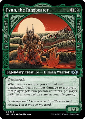NM Foil - Fynn, the Fangbearer [MUL - 26] March of the Machine: Multiverse Le...