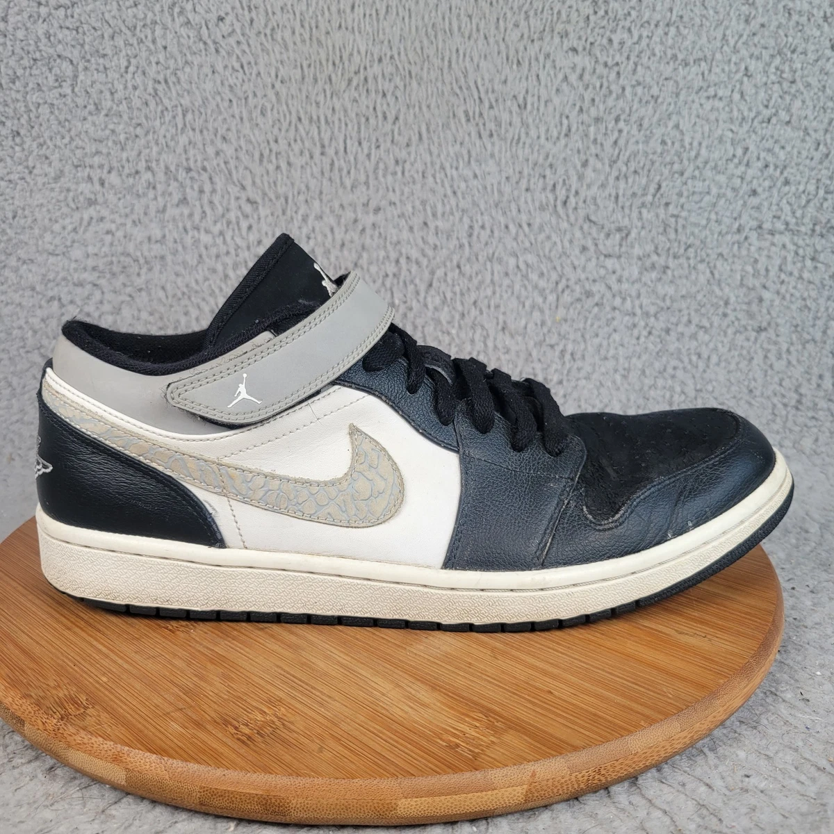 Jordan 1 Strap Low Black Matte Silver for Sale | Authenticity