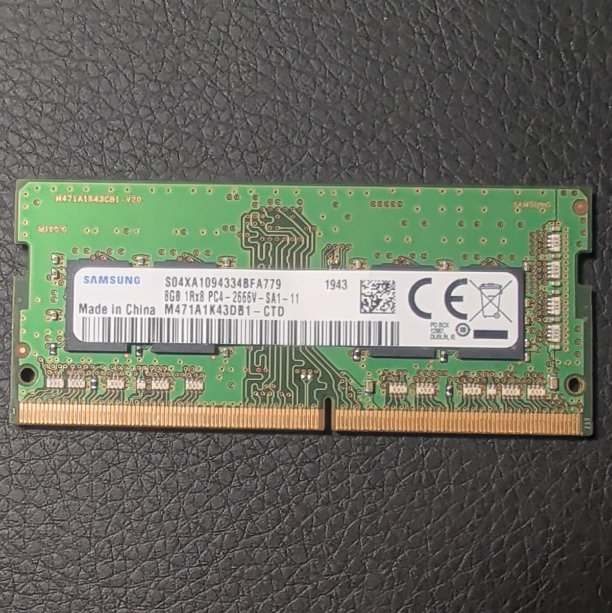 Samsung PC4-21300 (DDR4-2666) Bus Speed Computer RAM 8 GB Capacity