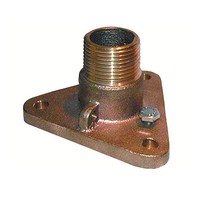 "Groco 1-1/2\" Bronze NPS Zu NPT Flanschadapter IBVF-1500 Marine Boot"