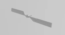 Custom 1:18 tail rotor blade for 21st century toys UH1C Huey helicopter