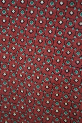 Vintage Krawatte Duggie weinrot mit geometrischem Muster