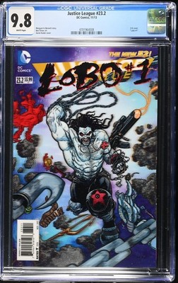 Justice League #23.2 (2013) CGC  9.8 NM/MT~ 3-D Lenticular cover. ''Lobo #1''
