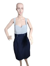 Arden B Wet Seal Dress Women's Large Gray Blue Cottagecore Prairiecore Farmcore