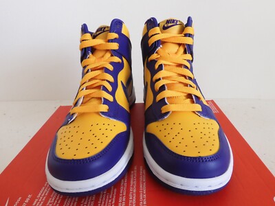 Size 4 (GS) - Nike Dunk High Lakers for sale online | eBay