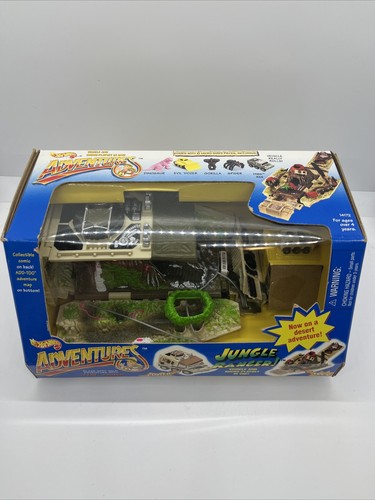 Hot Wheels Adventures Jungle Ranger Vehicle Micro Playset 1994 Complete Sealed - Picture 6 of 7