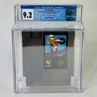 5 Screw EXCITEBIKE Nintendo 1985 NES HANGTAB WATA 9.2 Cart CIB CGC Graded