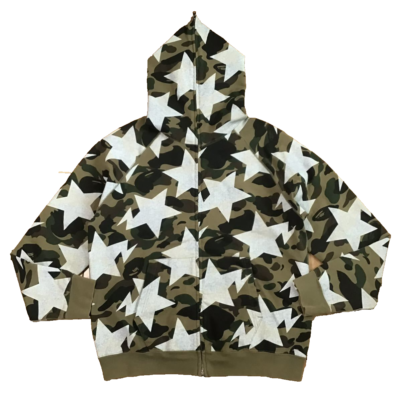 BAPE スター　パーカー BAPE スター パーカー 1st camo yellow Mサイズ a bathing ape BAPE