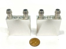 2 Pieces Computer cooling block 40mm heatsink cpu water aluminum liquid C10