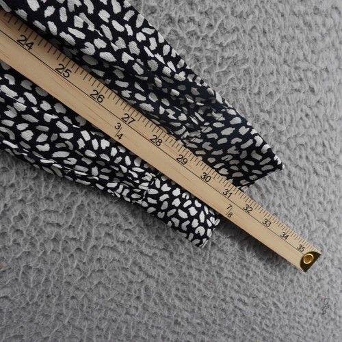 Talbots Faux Wrap Waist Tie Top XL Black White Dot Womens Career Classic - Picture 9 of 12
