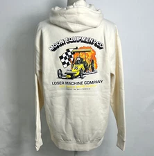 Loser Machine x MOONEYES Men's Hoodie Smoke 'Em Bone Size L NEW Racing