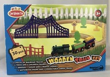 Omni Wooden Toys 964016 Motorized Engine Train Set - 30 Piece