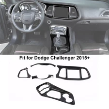 Dash Instrument Cluster Gear Shift Panel Cover Bezel For Dodge Challenger 15-23