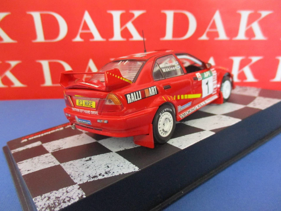 Die cast 1/43 Modellino Auto Mitsubishi Lancer Evo V Rally Australia 1998 Makine - Immagine 3 di 4