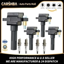 4pcs Ignition Coil & IRIDIUM Spark Plug Kits for Subaru Impreza Legacy WRX STI