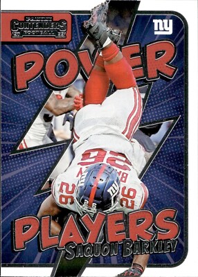 Saquon Barkley - 2022 Panini Contenders - Power Players #PWR-SBA