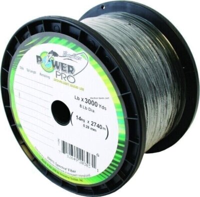 Power Pro Spectra Fiber Braided Fish Spool Line 50lb 3000yd Green 21100503000E