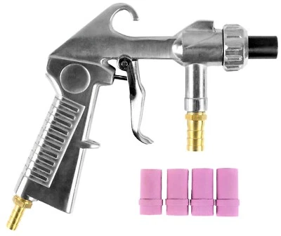 TERNA Sandstrahlpistole mit 5 Düsen Strahlpistole Sandstrahler SBC 90 220 350