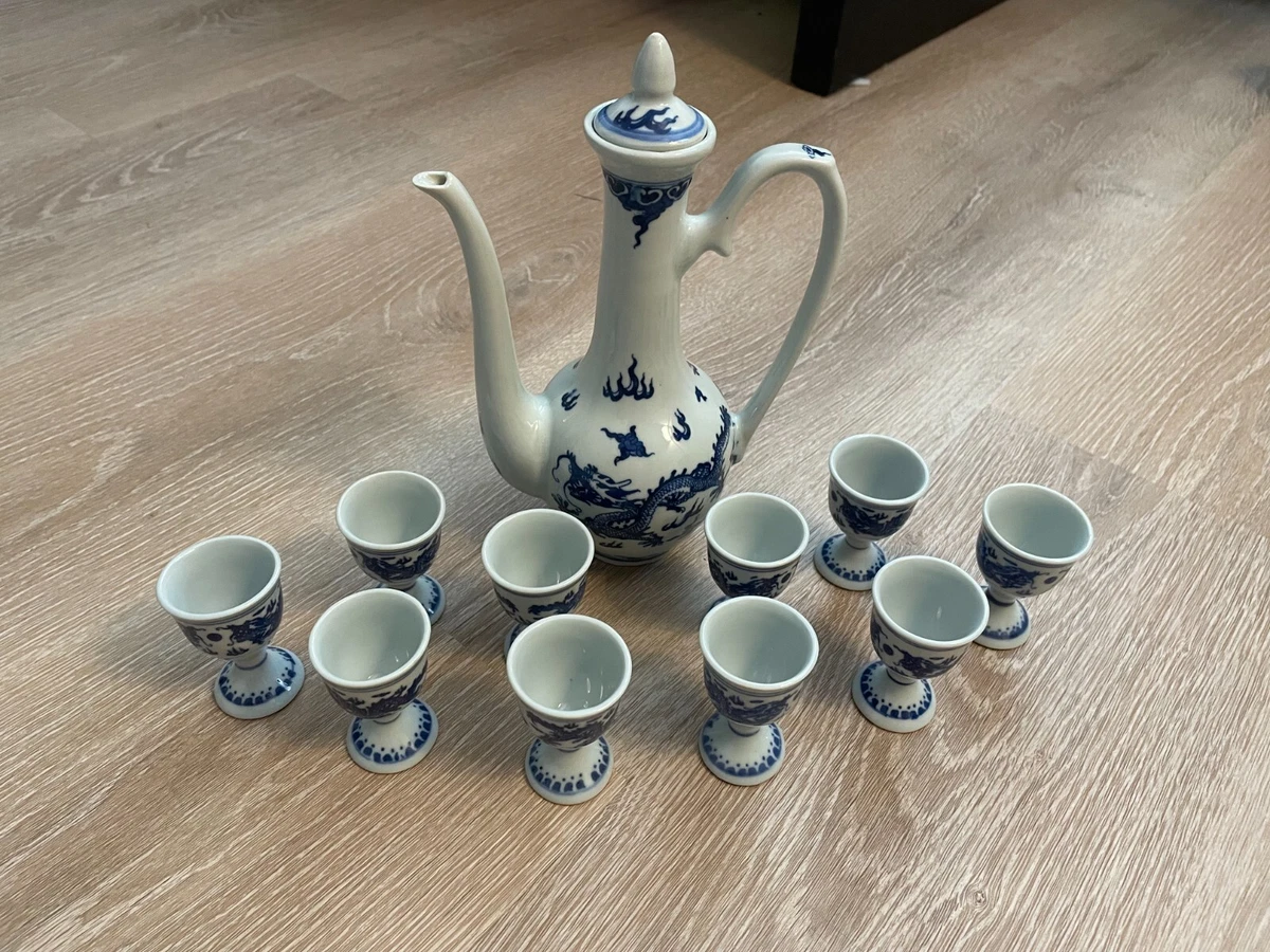 蓝色1940 年后中国古董玻璃杯和杯子| eBay