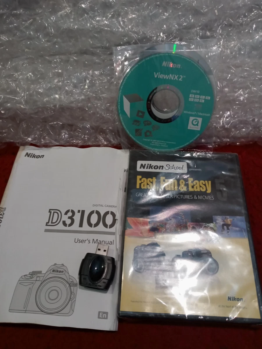 Nikon D3100 Manual, CD, Nikon School And Thumb Drive | EBay