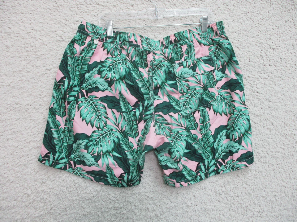 Bañador Blue Wave 2XL XXL Verde Rosa Floral Board Shorts Bolsillos Informales Para Hombres Foto 4 de 4