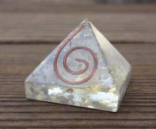 SMALL (25-30mm) OPALITE COIL ORGONE GEMSTONE PYRAMID ORGONITE