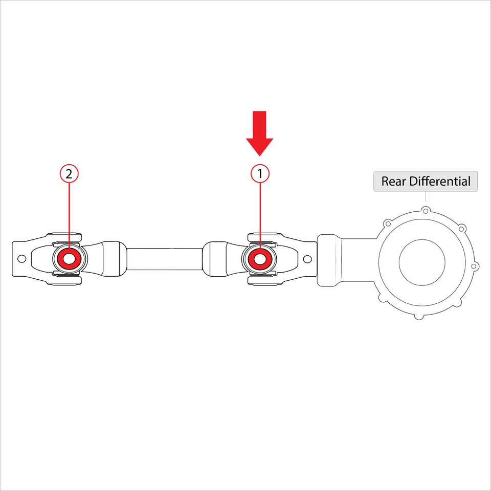 for Suzuki Ozark 250 LT-F2520 2X4 2002-2009 Drive Shaft U-Joint Kit - Image 3 of 4