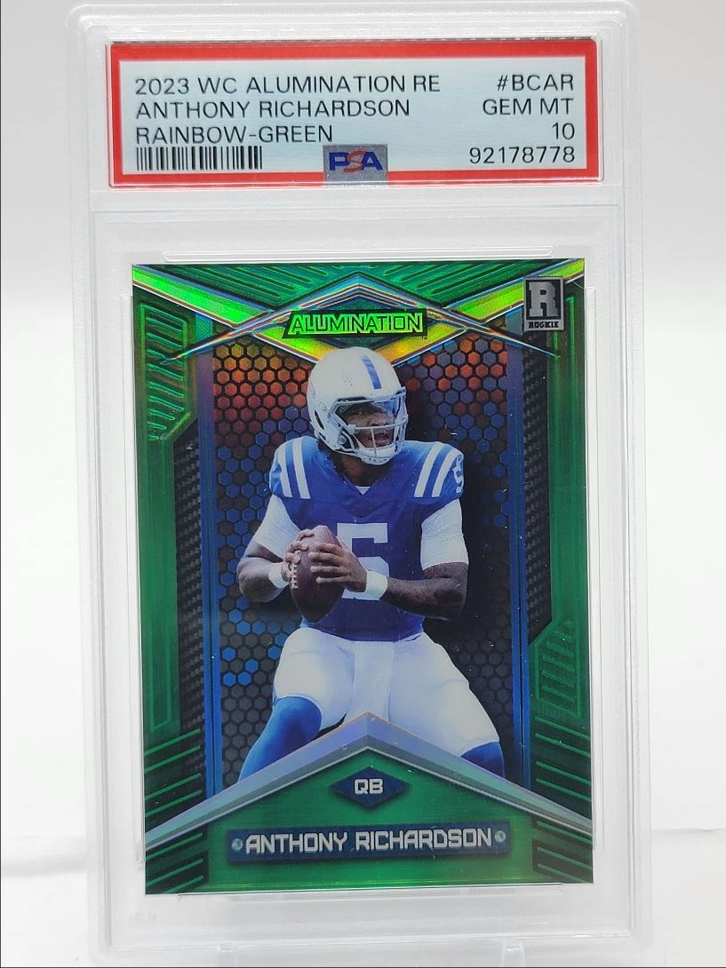 Anthony Richardson Wild Card Alumination Rookie Edition #BCAR Rainbow-Green