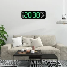 Smart Digital Alarm Clock with Date & Week Display | Dimmable LED & Night Mode