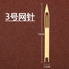 Netting Needle Shuttle 3# Bamboo Fishing Net Repair Line Kit Mending Tool