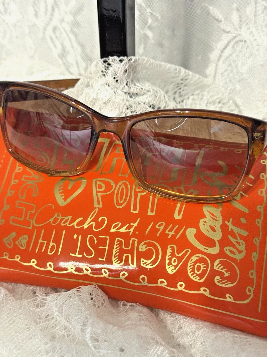 Coach Poppy Brown sparkle Sunglasses with  
Graffiti Poppy sunglass case Coach Poppy Pop C Glam Graffiti Crossbody Multi Colored - Etsy main image 2