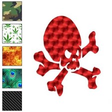 Crossbones Skull Pirate, Vinyl Decal Sticker, 40 Patterns 3 Sizes, 634