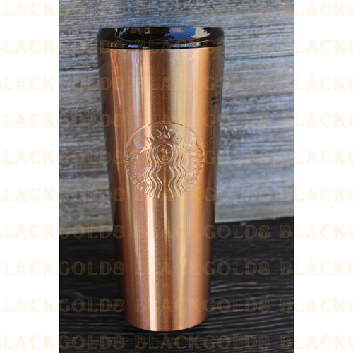 Starbucks dark gold stainless steel cold cup tumbler 24 oz Outlet