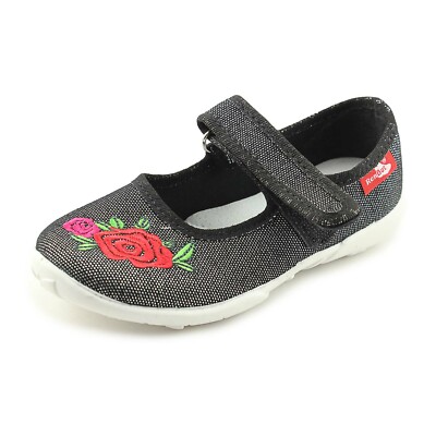 RenBut Girls Canvas Shoes/Slippers with Leather Innersole