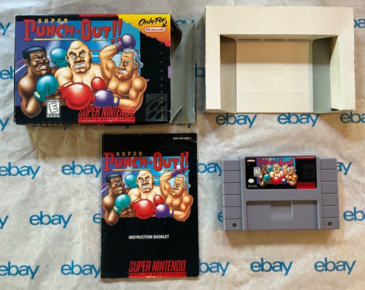 Super Punch-Out!! (SNES 1994) CIB! Complete! With box and