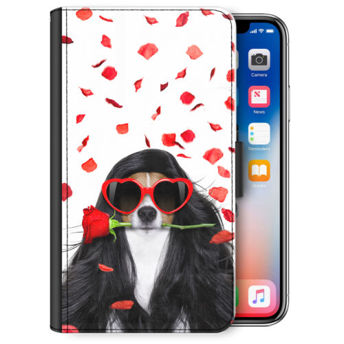 Personalisierte Handyhülle für iPhone 14/13/12/11/Pro/X Foto PU Leder Flip Cover - Bild 12 von 12