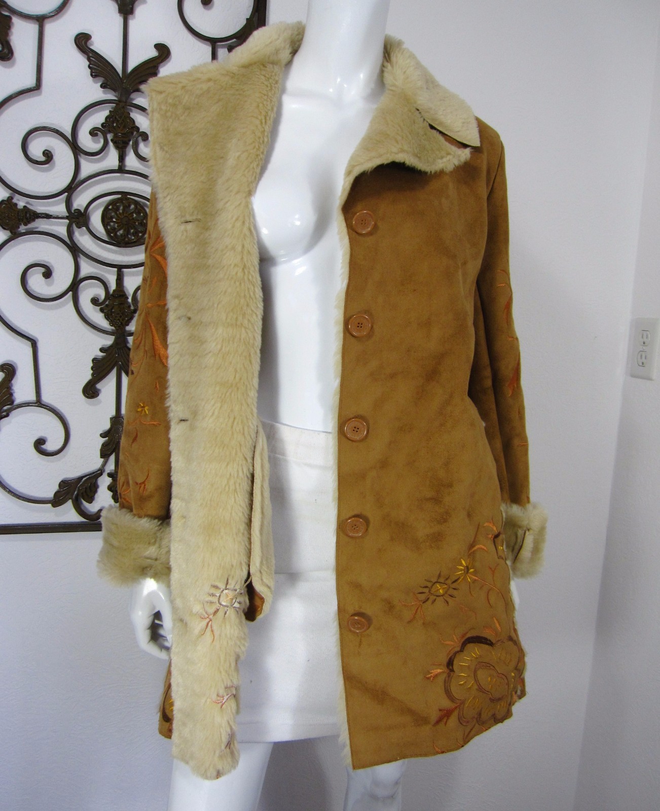 AZIZ Long Sleeve Button Down Basic Coat Size L La… - image 8