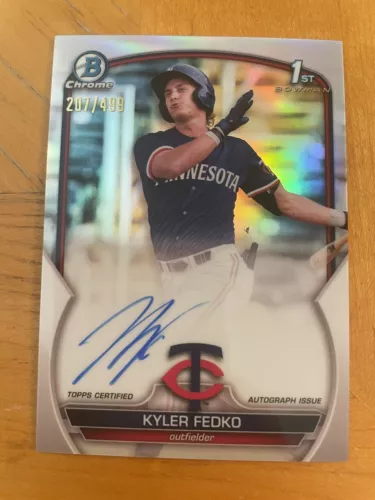 2023 Bowman Chrome 1st Prospect Autograph Refractor Kyler Fedko Auto /499 CPA-KF