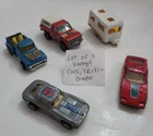 5 Diecast Cars Hotwheels Matchbox No Brand 1970s 1980s Car Truck Camper Vintage⬇