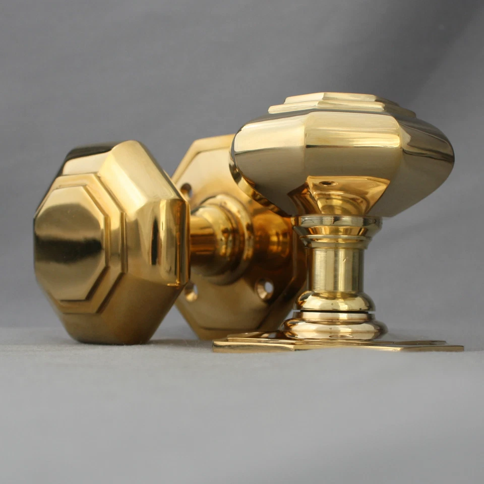 Georgian Octagonal Door Knobs - Image 3 of 4
