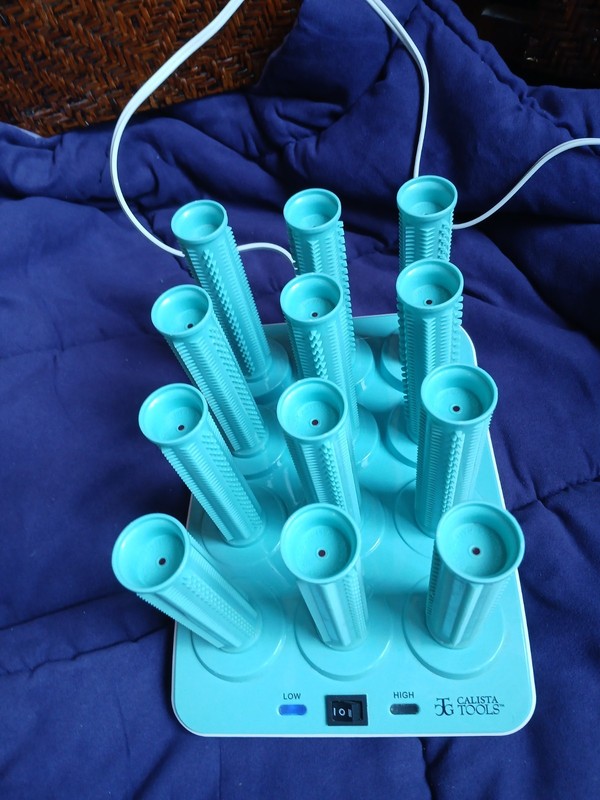 CALISTA TOOLS HOT ROLLER CURLERS SET OF 12 MODEL LHTW002 LONG 12-BASE