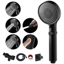 Shower Head with Hose and on off Switch, 3 Setting High Pressure Handheld Sho...