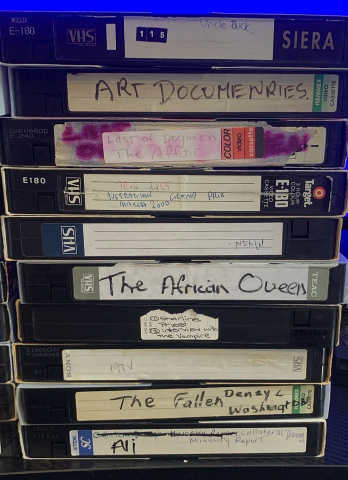 Bundle 20 Blank Video Tapes Recorded Tv Shows/movies With Ads Late 90s/early 00s - Image 3 of 3