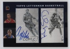 2007 Letterman Dual Scenic Signatures 2/9 Arron Afflalo Rodney Stuckey Auto 06bg